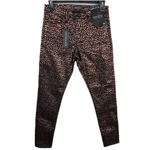 Banana Republic NWT Jeans Womens 26 Gold/Black Denim Mid-Rise Skinny Pants